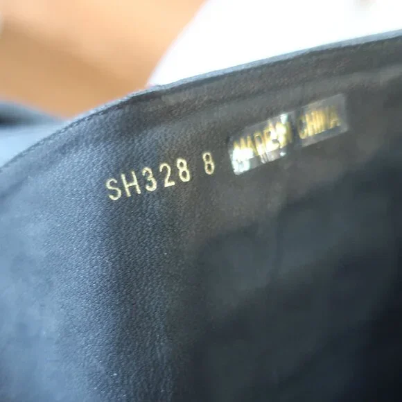 Womens Candela NYC Black Suede Studded Accents Over-the Knee Boots 8 - Picture 12 of 16